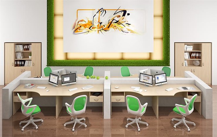 Офисный набор мебели SIMPLE с эргономичными столами и тумбами в Грозном - изображение 6